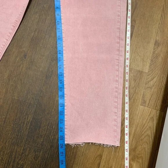 New With Tags Lucky Brand 90s Loose High Rise Crop Comfort Stretch Jeans In Pink - Picture 12 of 13